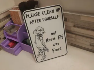Please clean up after yourself sign