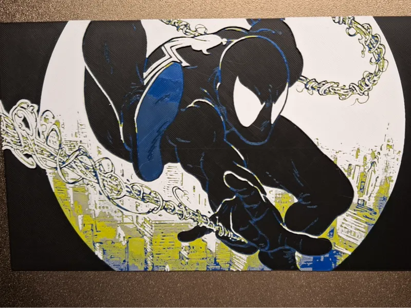 HueForge Spiderman Black Mcfarlane