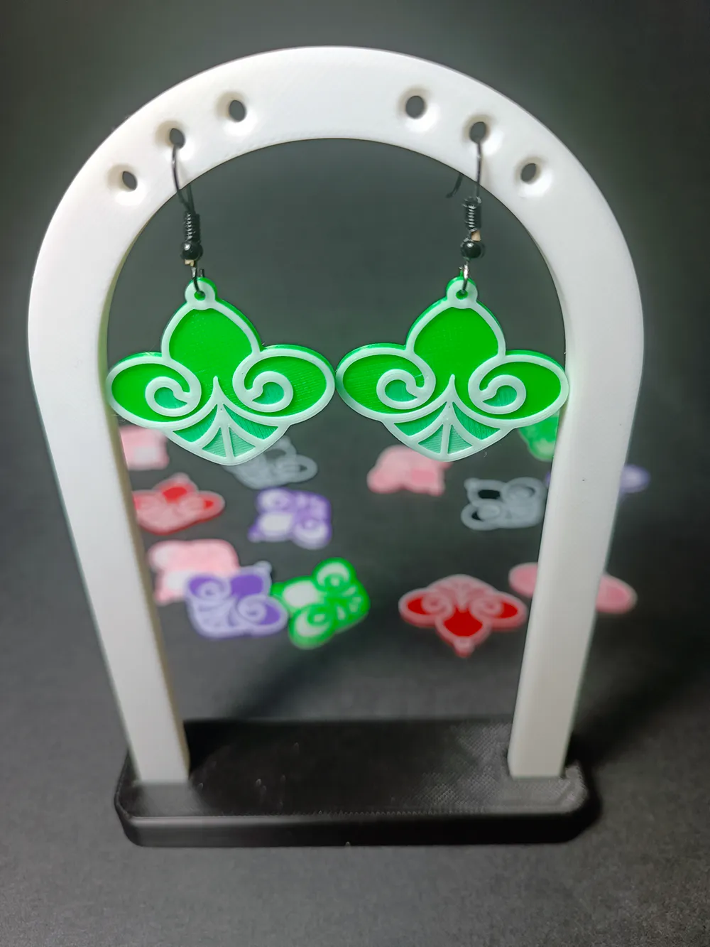 Fleur de Lys Charm Earrings view 4
