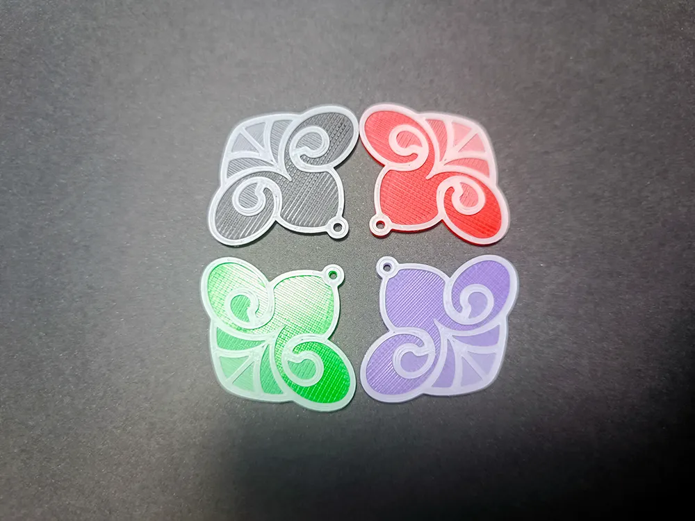 Fleur de Lys Charm Earrings view 3