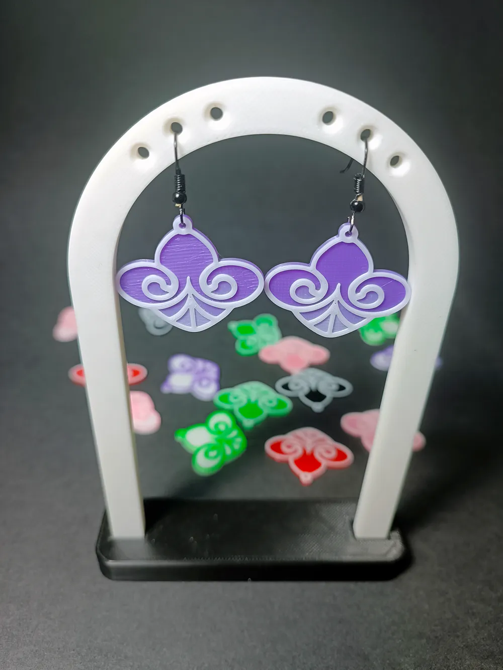 Fleur de Lys Charm Earrings view 2