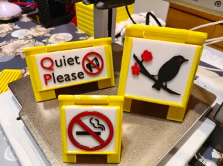 modular mini A-frame sign system 
