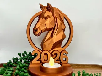 horse 2026 candle holder