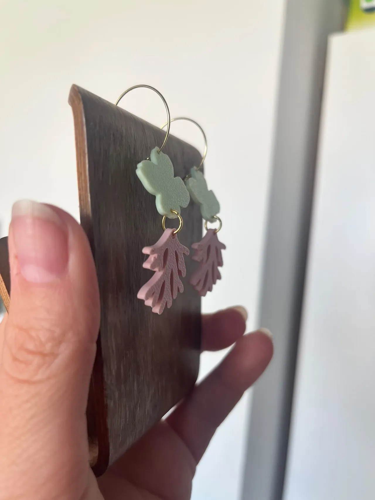 Pendientes Flor-Coral view 4