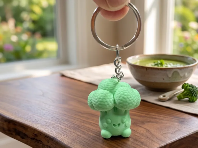 Kawaii Broccoli Keychain & Figurine