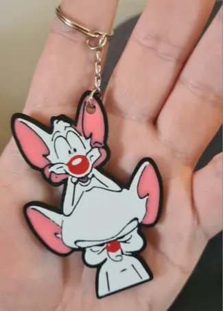 Pinky and the brain Keychain