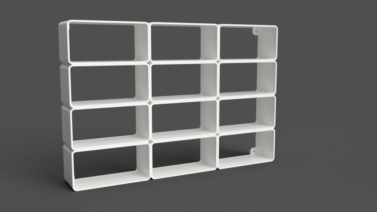 Miniatura 5 do modelo 3D Modular Hotwheels Wall Display (Multiple Sizes)