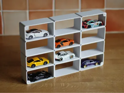 Modular Hotwheels Wall Display (Multiple Sizes)