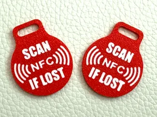 NFC Luggage Tag - "SCAN NFC IF LOST"