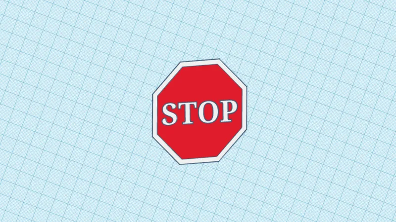 Stop Sign coaster