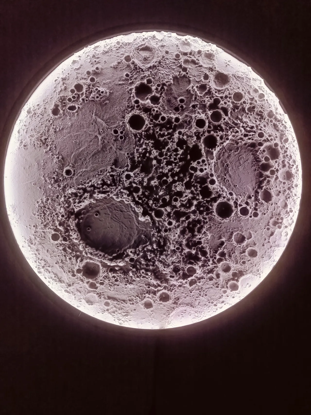 Large Illuminated Lunar Wall Lamp — Version 1 view 2