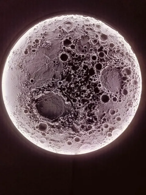 Large Illuminated Lunar Wall Lamp — Version 1 view 2