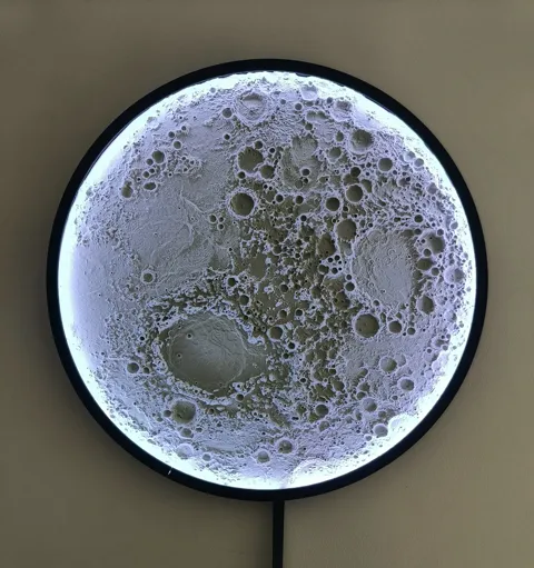 Large Illuminated Lunar Wall Lamp — Version 1 view 3