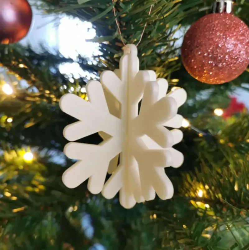 Snowflake christmas tree decoration