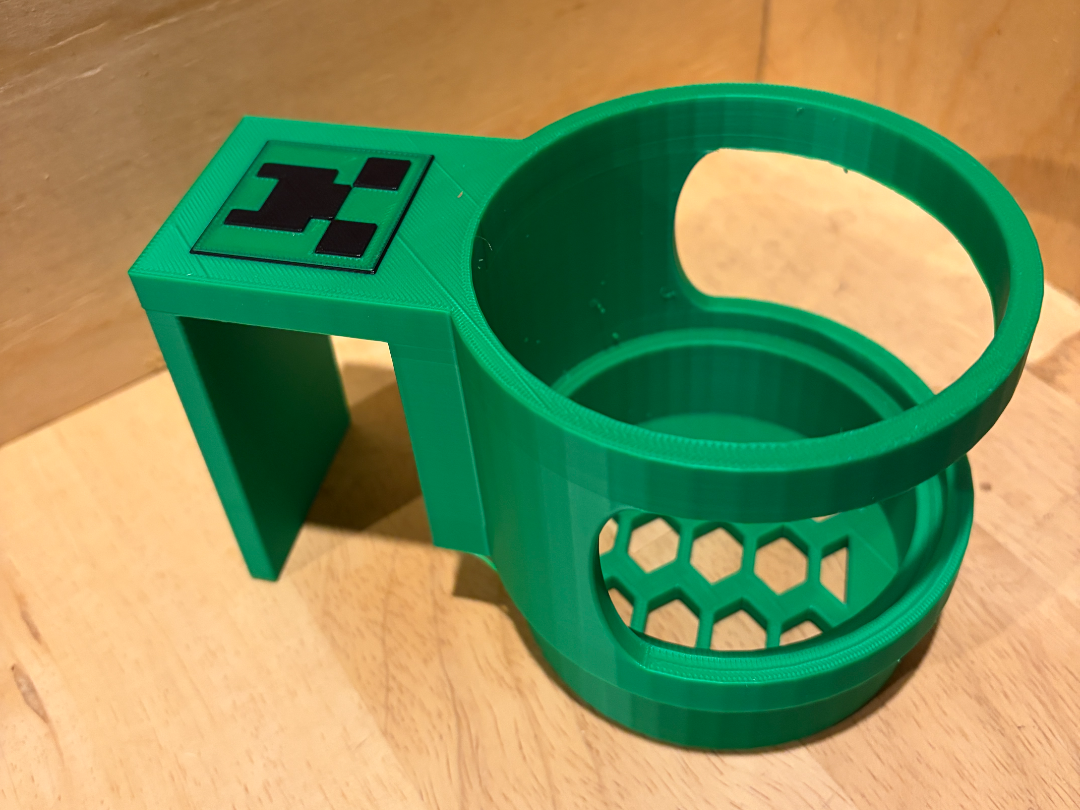 Minecraft Creeper Water Bottle Holder - Fits a 2x4
