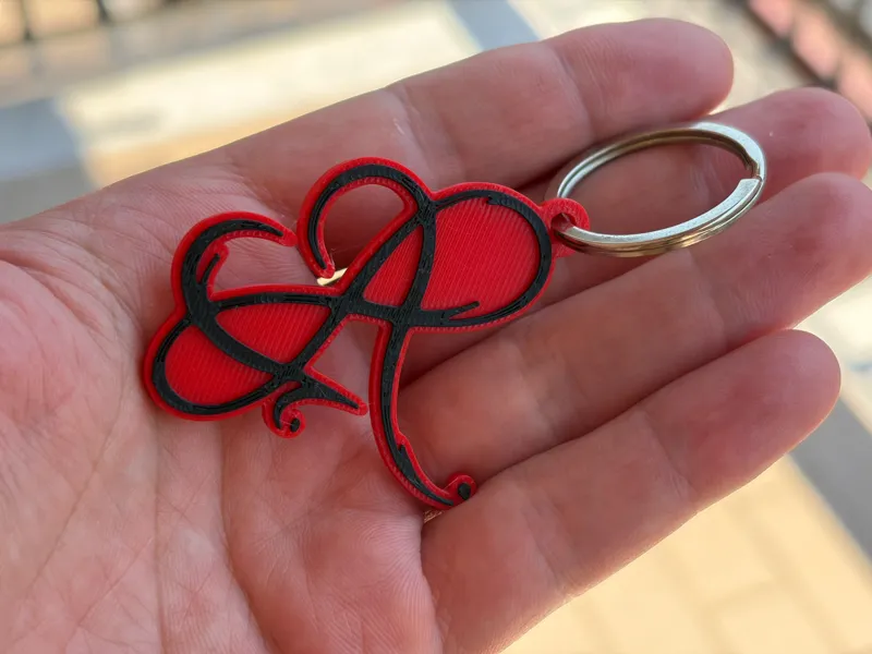 Portachiavi cuore e infinito