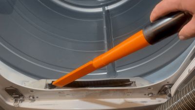 Dryer Lint Trap Vacuum Attachment and Extension
