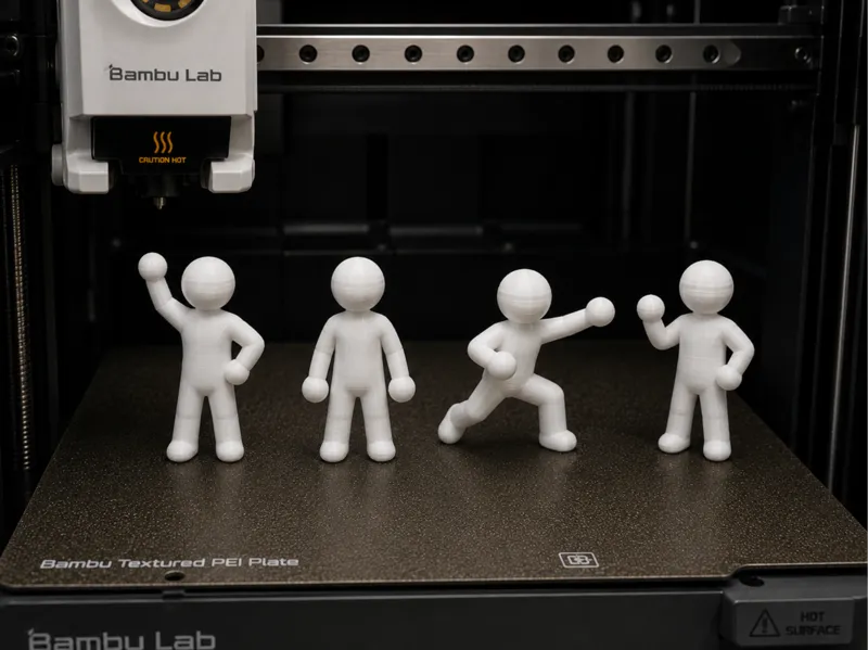 Minimalist Action Pose Figures