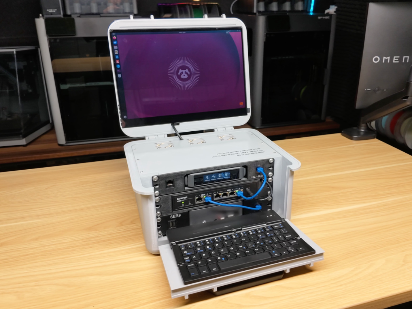 Portable Offline Internet - 3U Homelab In A Case - 1
