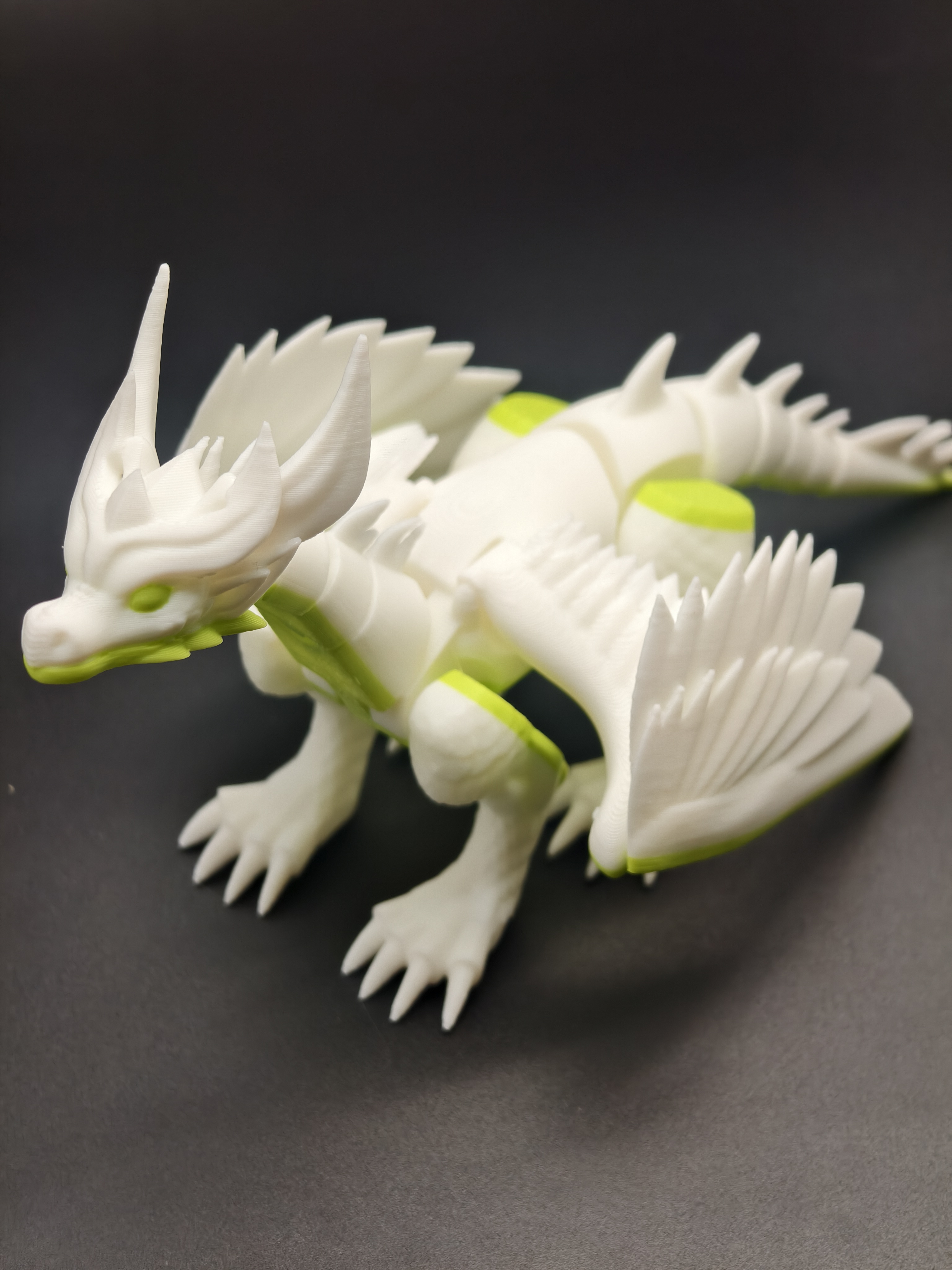 Miniatura 2 do modelo 3D 羽翼飞龙，龙，无需支撑，MINI可打