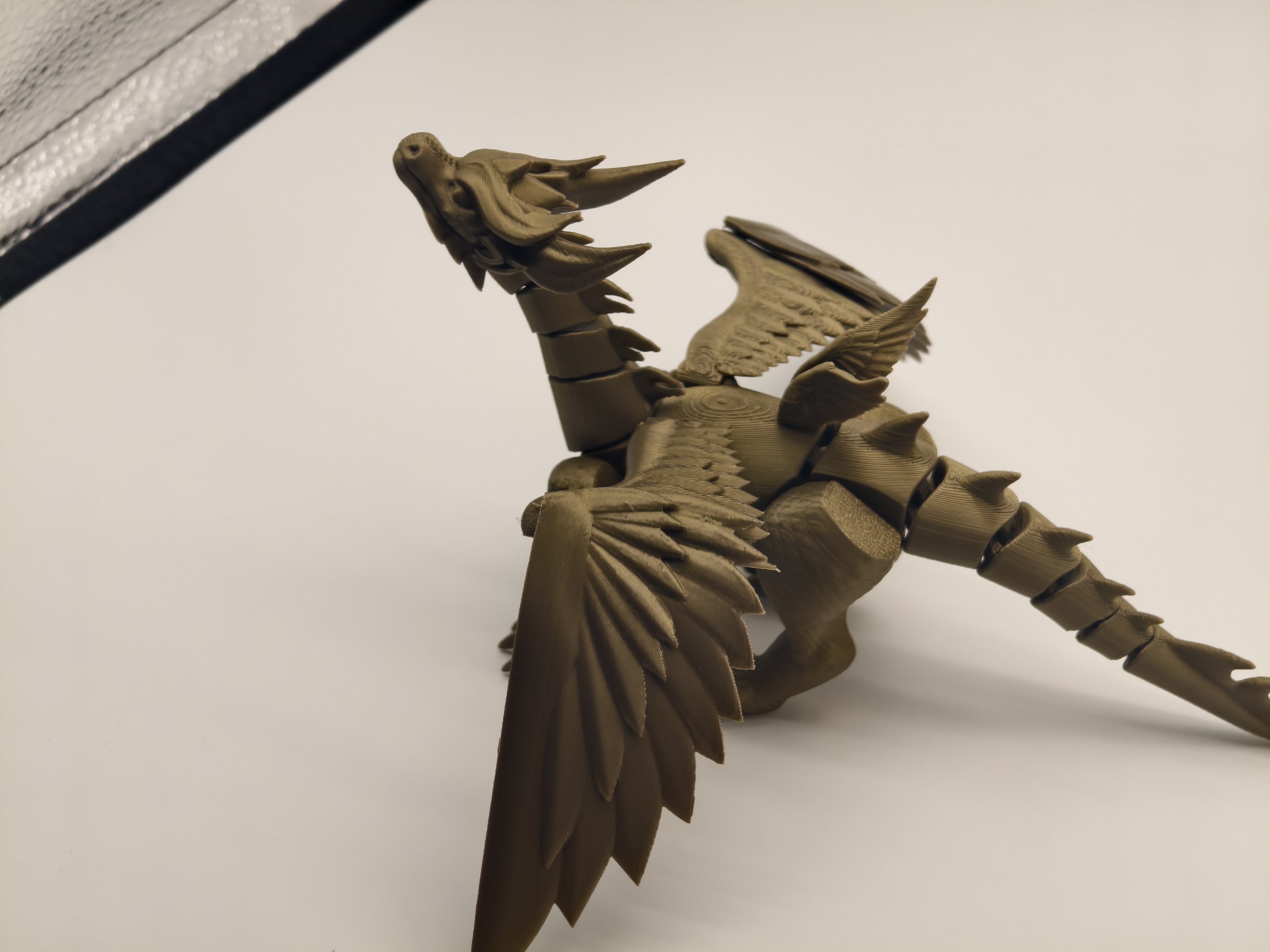 Miniatura 1 do modelo 3D 羽翼飞龙，龙，无需支撑，MINI可打