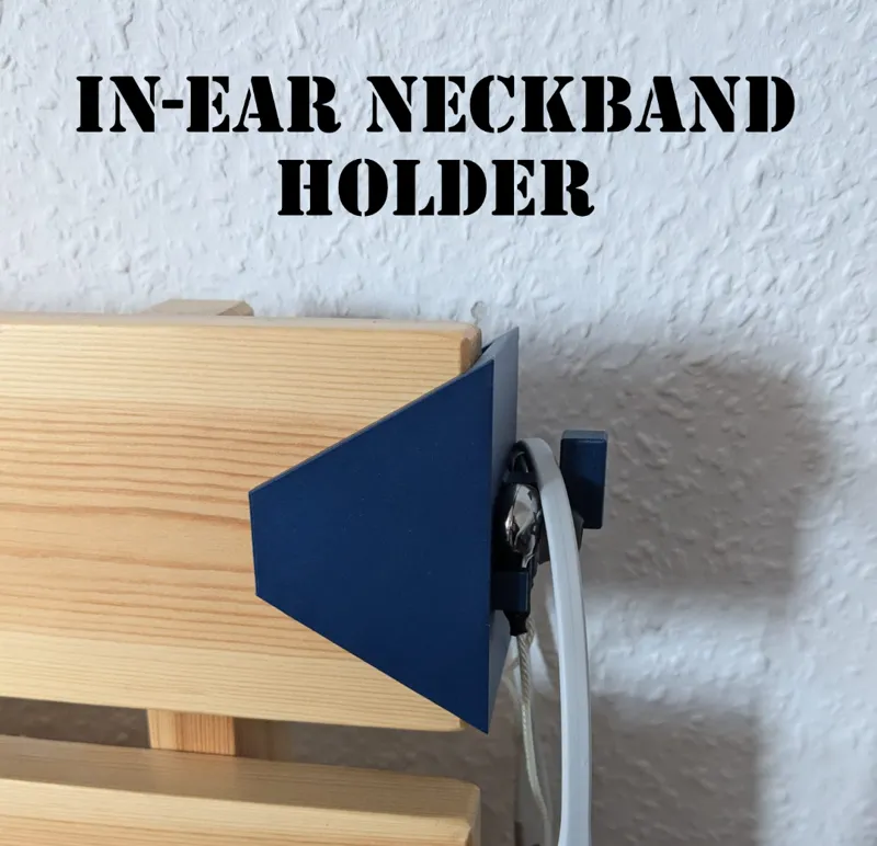 Bedside clamp for wireless neckband in-ears