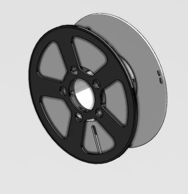 Pc Filament Wheel Rim Clip on-Modular Wheel Panel for Filament Spool by Asome - MakerWorld