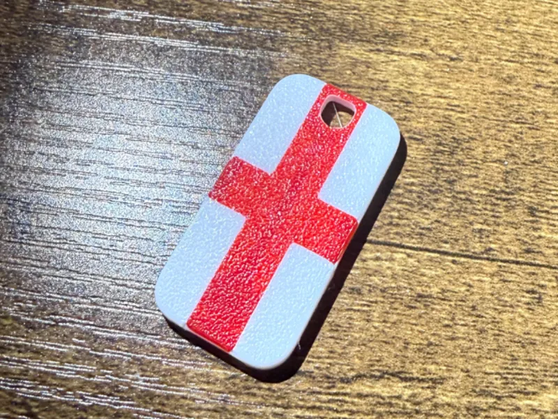 Flat Pocket Whistle England Flag