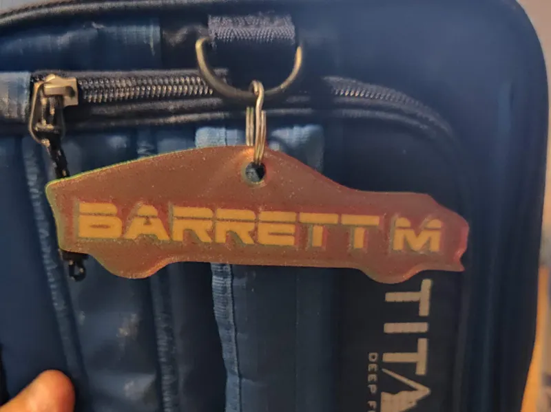 Car custom name tag