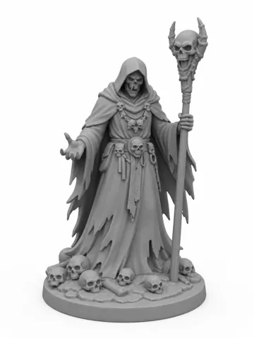 Modelo para impresión 3D: Necromancer — vista de referencia 2
