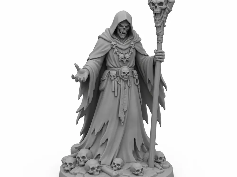 Modelo para impresión 3D: Necromancer. Referencia del modelo original.