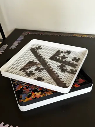 Stackable Puzzle Piece Organizer Tray (thicker)