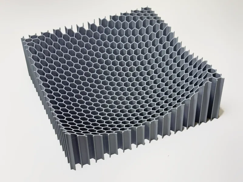 Hexagon pattern squere dish