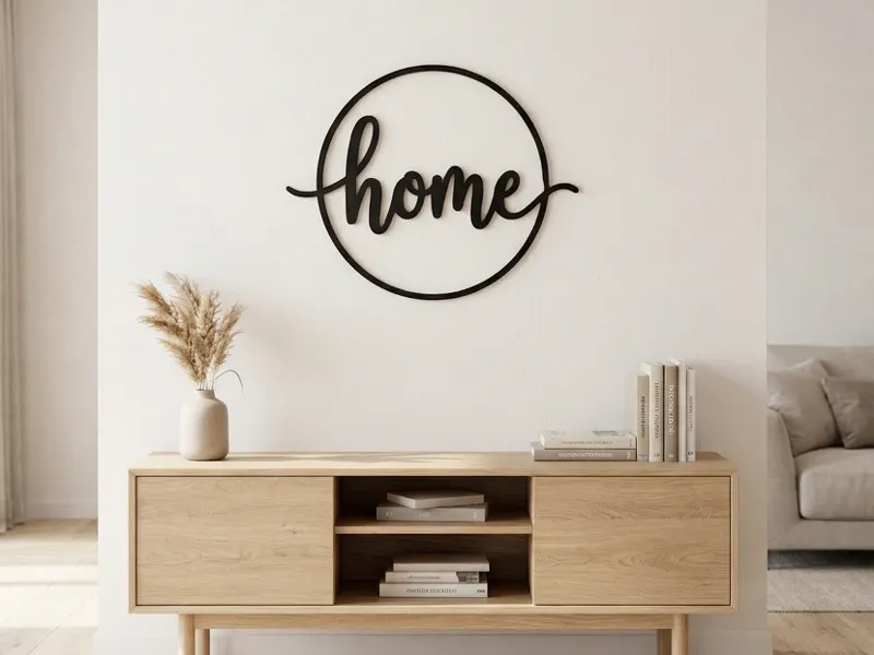 Home-Ring Schlichter Schriftzug für Wand & Eingang
