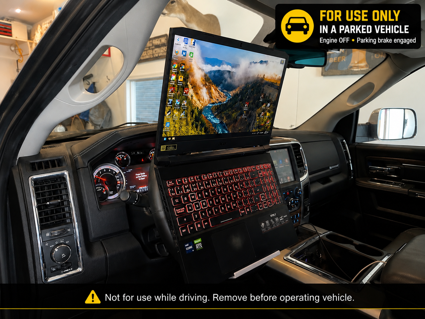 Laptop Steering Wheel Holder