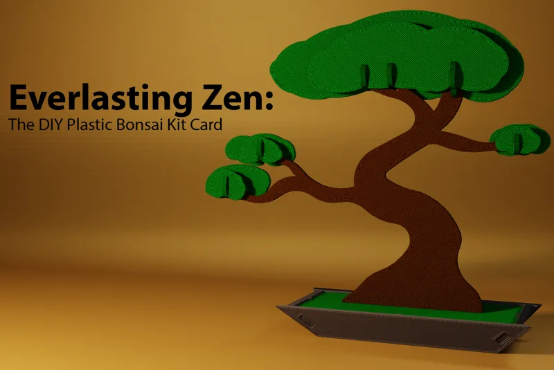 Everlasting Zen: DIY Bonsai Kit Card