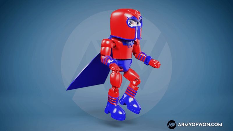 Magneto X-men inspired print-in-place flexi toy