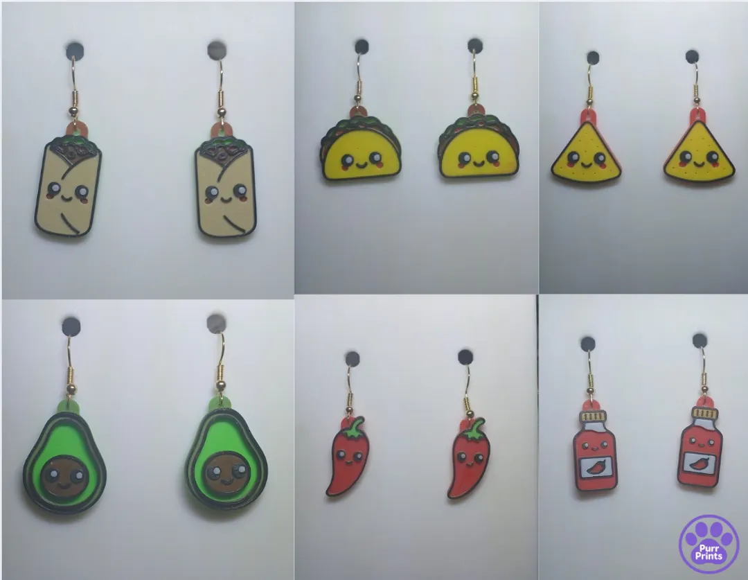 Spice of Life Earring and Keychain view 2
