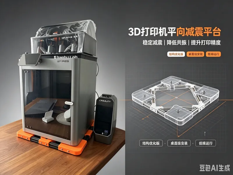 3D打印机平向减震平台