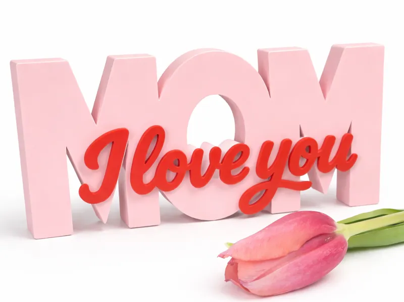 MOM – I Love You, Mother’s Day Decoration