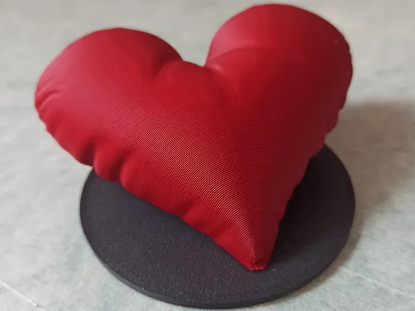 Coussin en forme de cœur