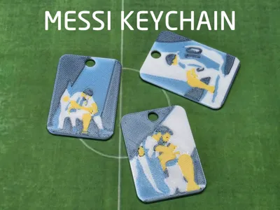 Lionel Messi World Cup Keychain