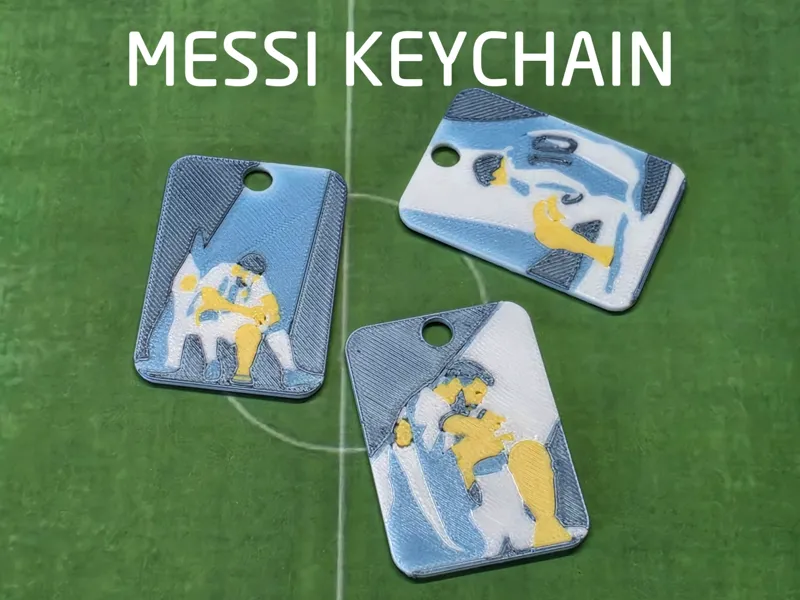 Lionel Messi World Cup Keychain