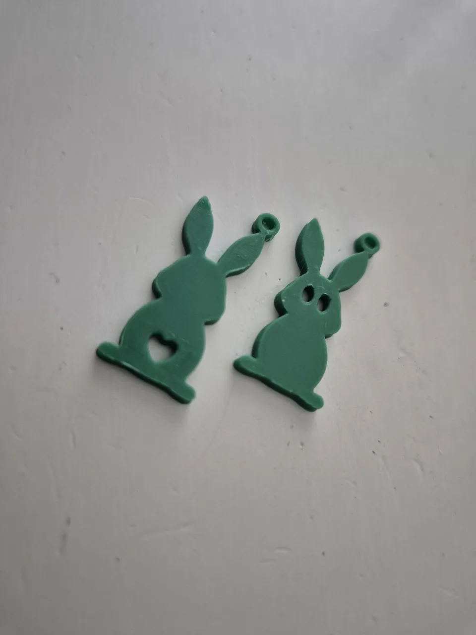 Bunnies Easter Earrings - quick print 5 minutes view 2