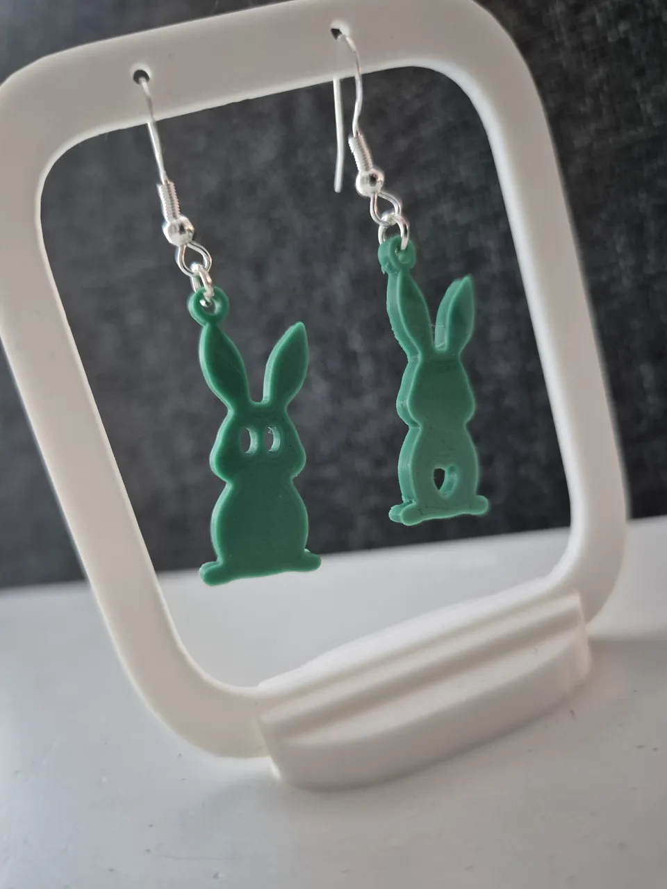 Bunnies Easter Earrings - quick print 5 minutes view 4