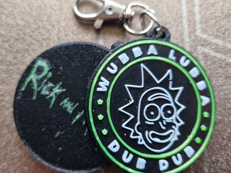 Rick & Morty Keychain
