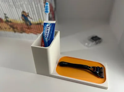 Minimalist bathroom cabinet organizer