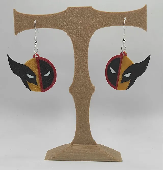 Deadpool & Wolverine earrings