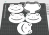4 coasters 1 holder - 1 color