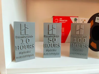 Target for displaying the total print time